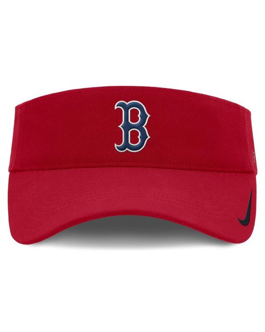 Nike Red Boston Sox Primetime Bozz Ace Performance Adjustable Visor Hat for men