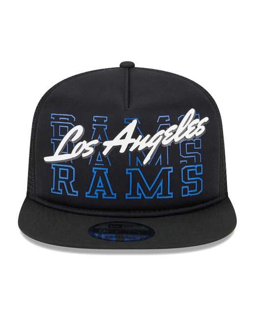 Men's New Era Royal/Black Los Angeles Rams 2021 NFL Sideline Road 9FIFTY  Snapback Adjustable Hat