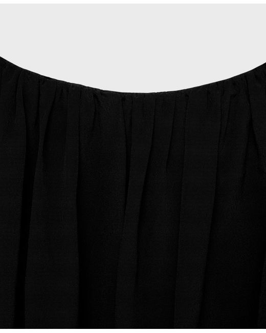 Mango Black Balloon Crop Top