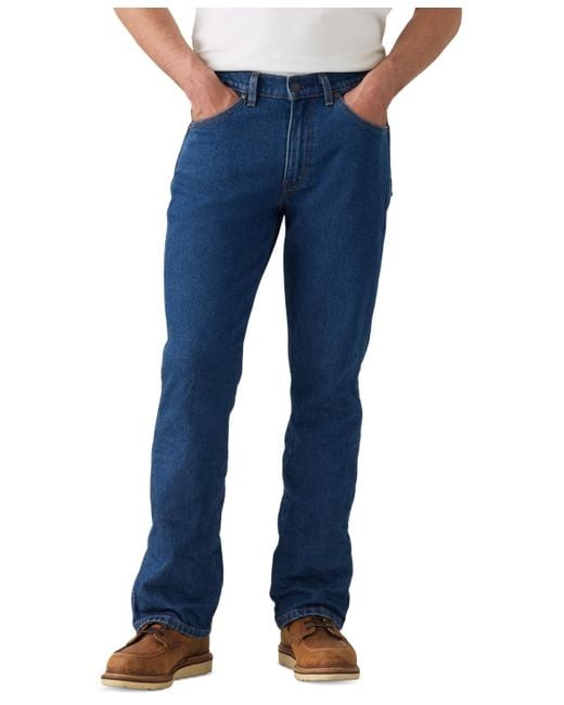 Levi's Blue 537 Regular Fit Western Bootcut Jeans for men