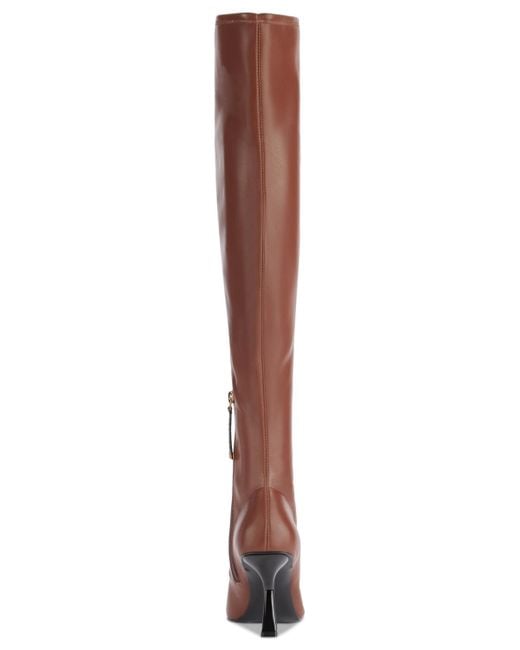 Karl Lagerfeld Brown Kian Pointed-toe Dress Boots