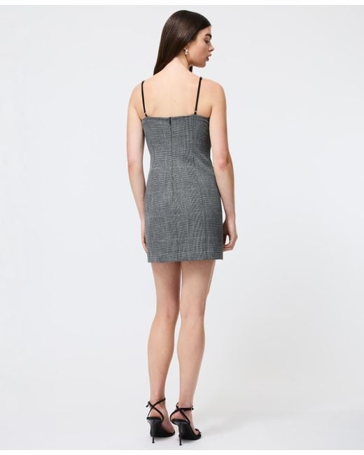 French Connection Blue Owen Plaid Peek-a-boo Mini Dress