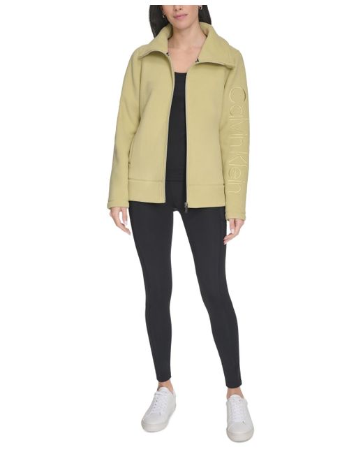 Calvin Klein Natural Active Tech Fleece Mock-neck Jacket