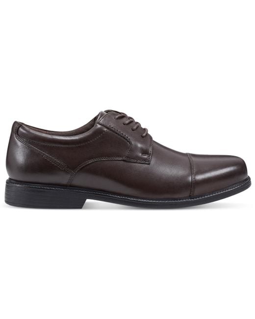 Rockport Black Charles Road Cap Toe Dress Shoe for men