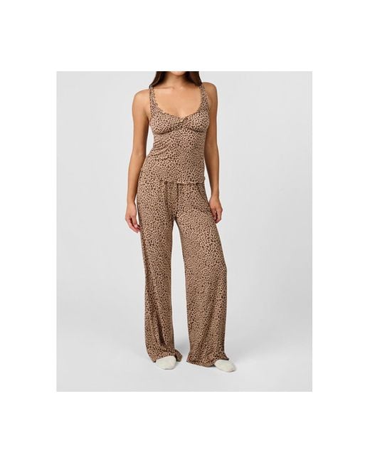 WeWoreWhat Brown Sleep Pull-on Pants