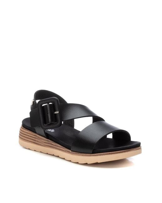 Xti Blue Small Wedge Sandals Refresh By