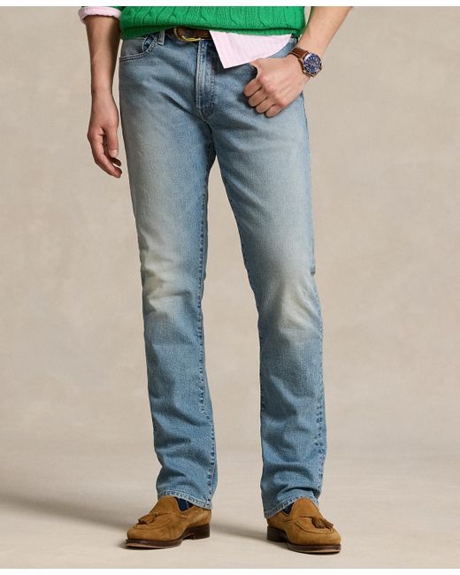 Polo Ralph Lauren Blue Varick Slim Straight Stretch Jeans for men