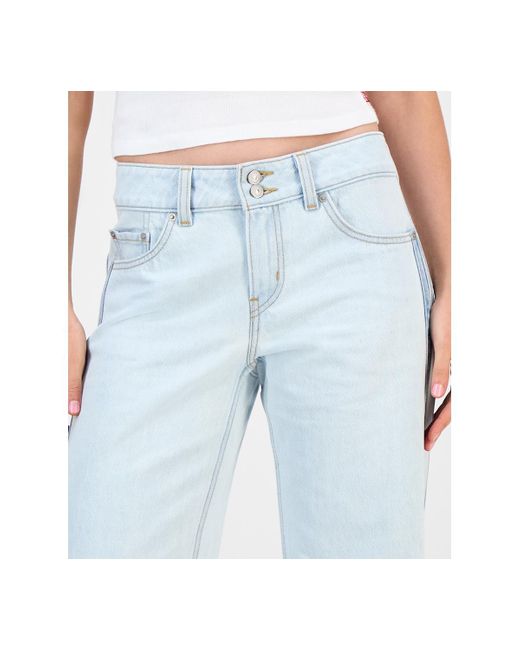 Levi's Blue Superlow Straight-leg Loose Jeans
