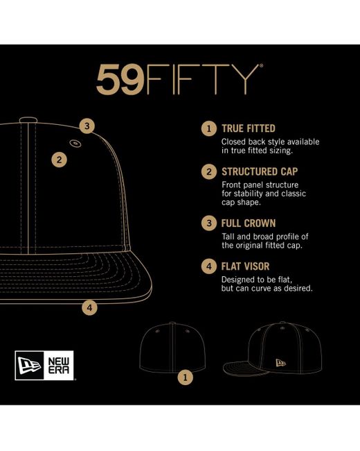 KTZ Black San Francisco Giants Team Color 59fifty Trucker Fitted Hat for men