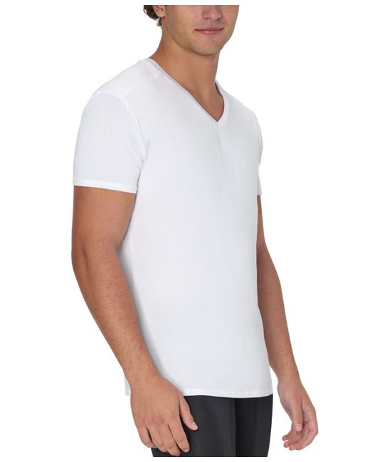 Hanes White 3pk. Ultimate Moves X-temp Performance V-neck T-shirts for men