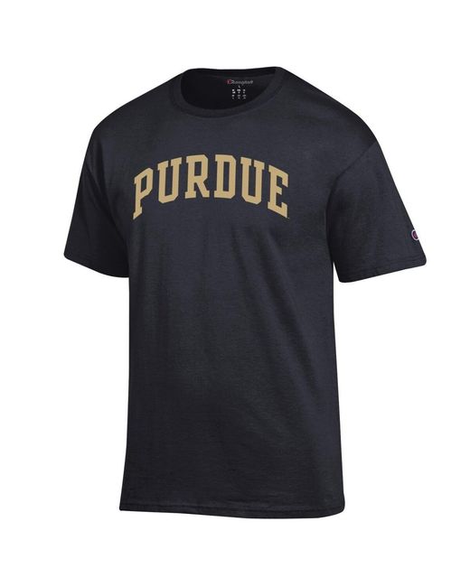 Champion Black Wake Forest Demon Deacons Basic Arch T-shirt for men