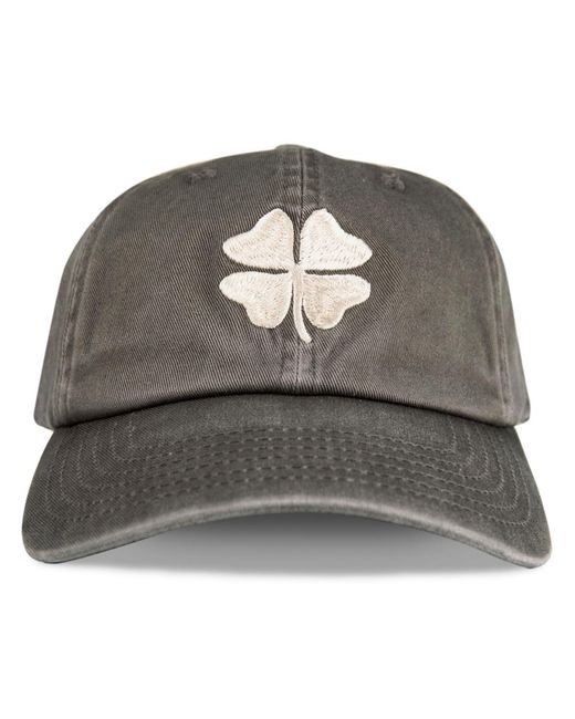 Lucky Brand Gray Clover Baseball Hat