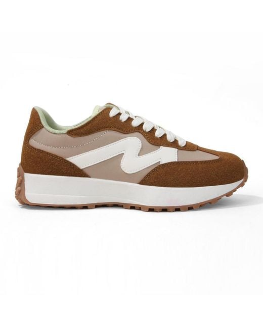 BERNESS Green Luca Retro Platform Sneakers