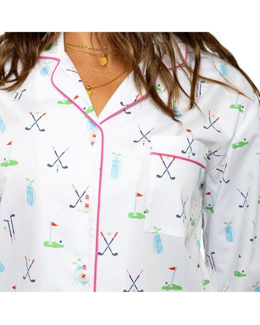 Sant And Abel White Long Pj Set