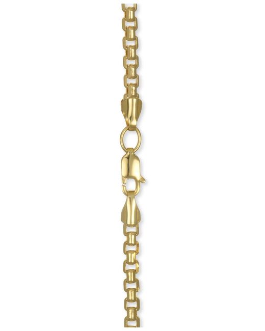 Macy's Metallic Rounded Box Link Chain Bracelet for men