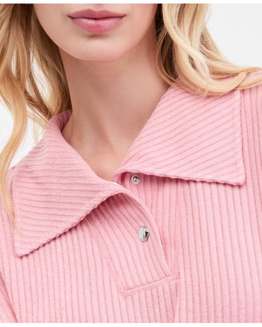 Nautica Pink High-rise Wide-leg Knit Pants