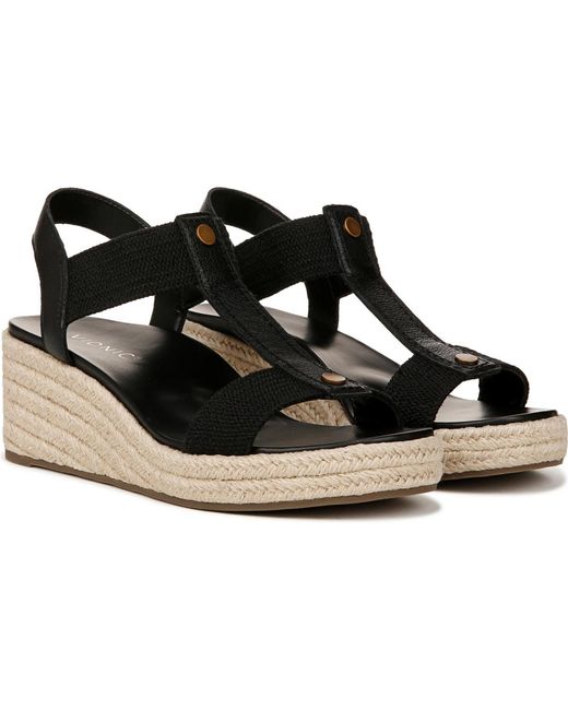 Vionic Black Calera Espadrille Sandals