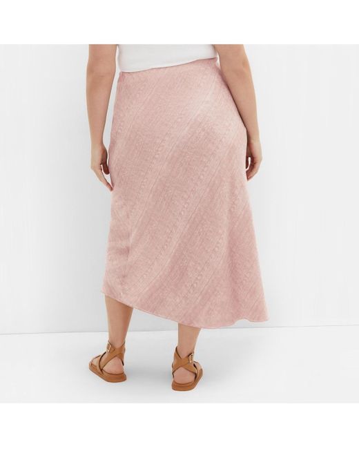 City Chic Pink Plus Size Newberry Street Skirt