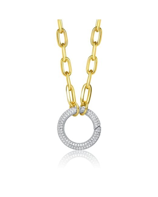 Genevive Jewelry Metallic 14k Yellow Trendy -plated Chain