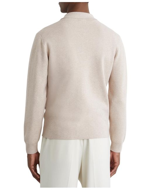 Reiss White Collared Button-through Cardigan for men