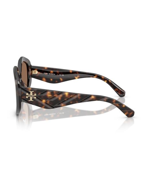 Tory Burch Brown Large Sunglasses