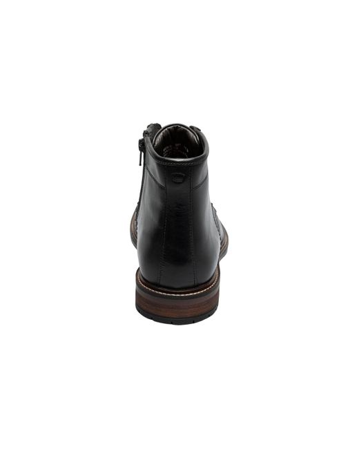 Florsheim Black Forge Plain Toe Lace Up Boot for men