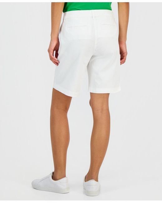 Nautica White Jeans Riviera Solid Shorts