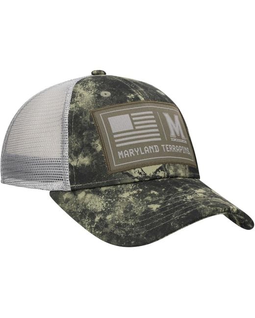 Under Armour Gray Maryland Terrapins Freedom Collection Blitzing Performance Trucker Hat for men