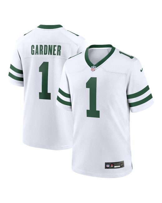 Nike White Ahmad Sauce Gardner Legacy New York Jets Game Jersey for men