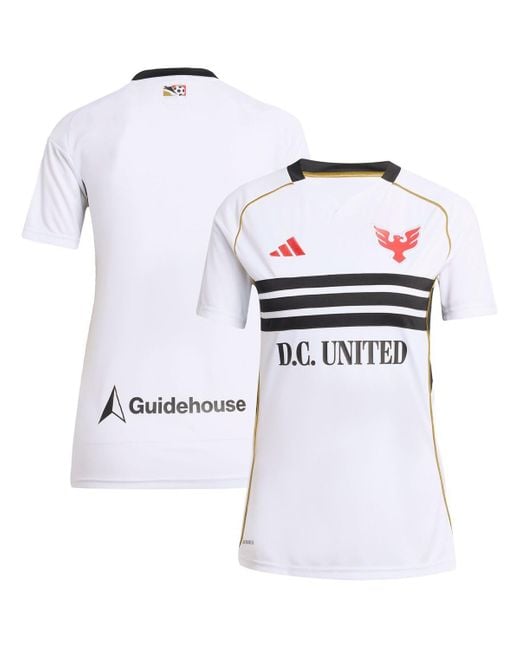 Adidas White D.c. United 2025 Third Replica Jersey