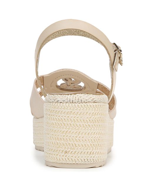 Sam & Libby White Camille Platform Wedge Sandals