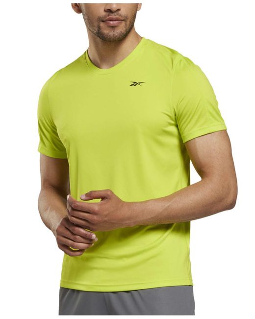 Reebok Training Moisture-wicking Tech T-shirt in Green for Men | Lyst