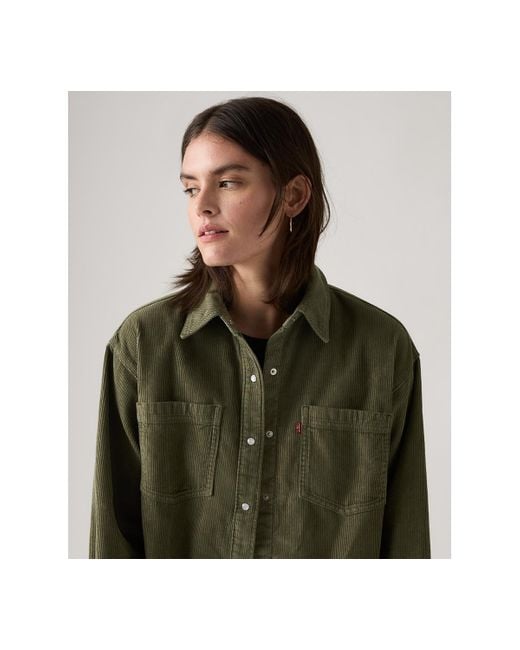 Levi's Green Iris Long Sleeve Overshirt