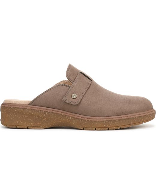 Dr. Scholls Brown Calm Round Toe Clogs