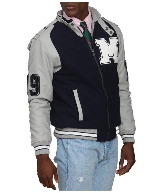 Members Only Black Varsity Jacket for men