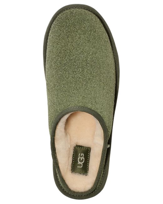 Ugg Green Classic Slip On shaggy Suede Slippers for men