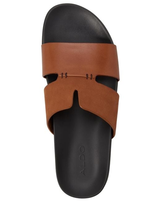 ALDO Brown Marcelo Flat Sandals for men
