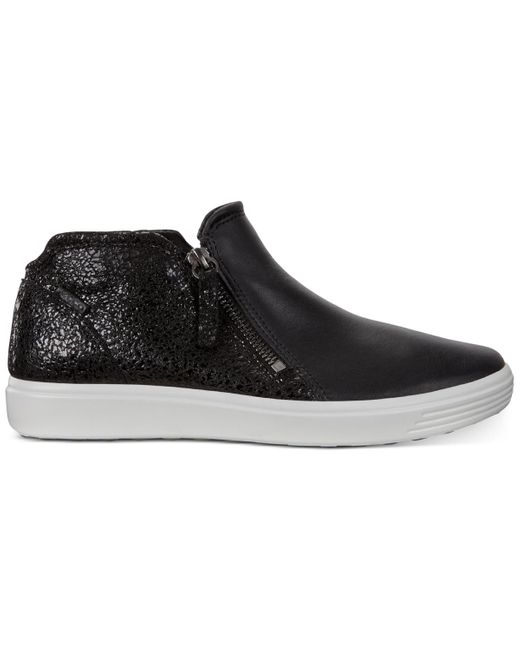 Ecco Black Soft 7 Low Booties