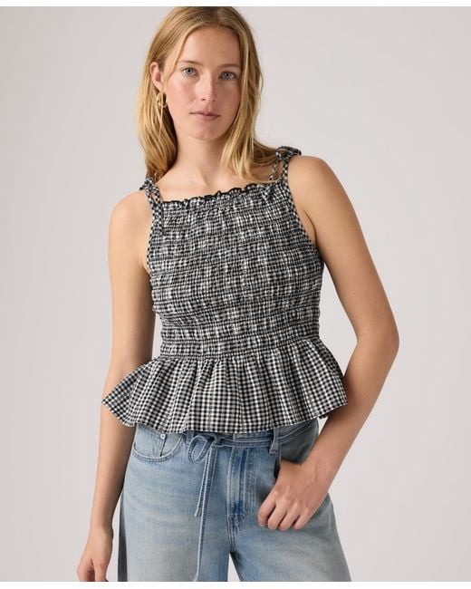 Levi's Blue Monaco Sleeveless Blouse