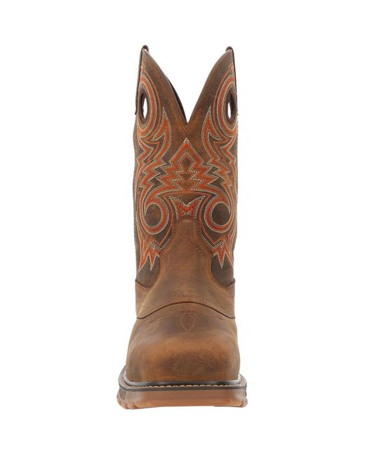 Durango Brown Maverick Xp Composite Toe Waterproof Western Work Boot for men
