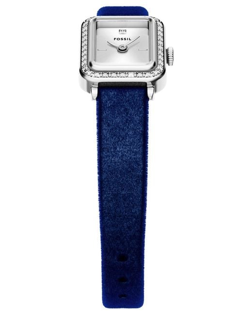 Fossil Blue Raquel Two-hand Navy Velvet Watch