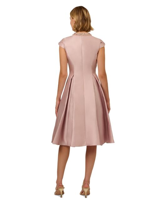 adrianna papell women's keyhole mikado midi dress Adrianna Papell Women's Keyhole Mikado Midi Dress