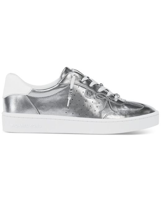 Michael Kors Gray Michael Scotty Lace Up Sneakers