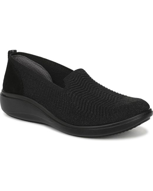LifeStride Black Boulevard Washable Round Toe Slip Ons