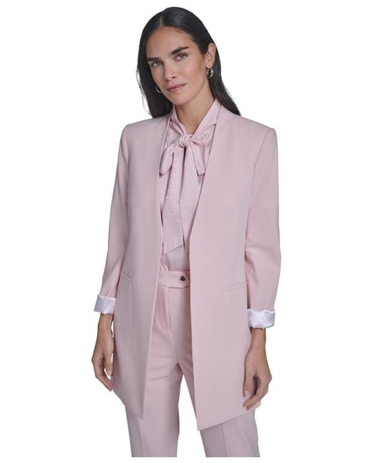 Calvin Klein Purple Open-front Topper Jacket