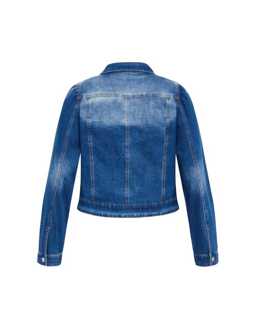 City Chic Blue Plus Size Kira Denim Jacket