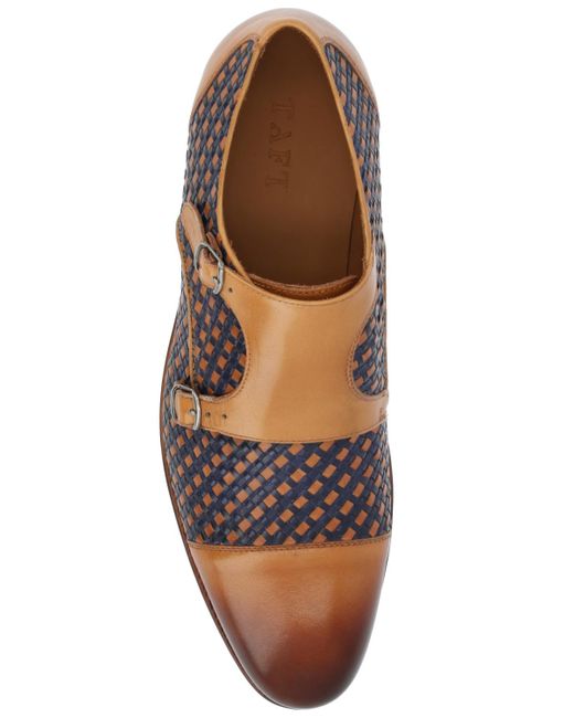 Taft Brown Lucca Double Monk Strap Dress Shoe for men
