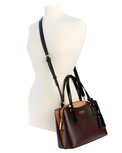 Guess Black Lyndi Small Girlfriend Satchel Bag