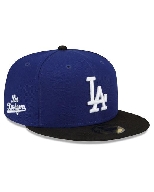 KTZ Blue Los Angeles Dodgers City Connect 59fifty Team Fitted Hat for men