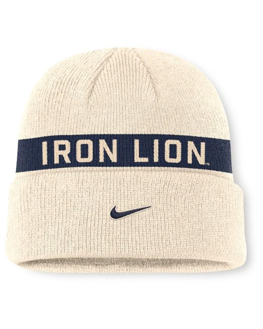 Nike Natural Penn State Nittany Lions Peak Primetime Utility Cuffed Knit Hat for men